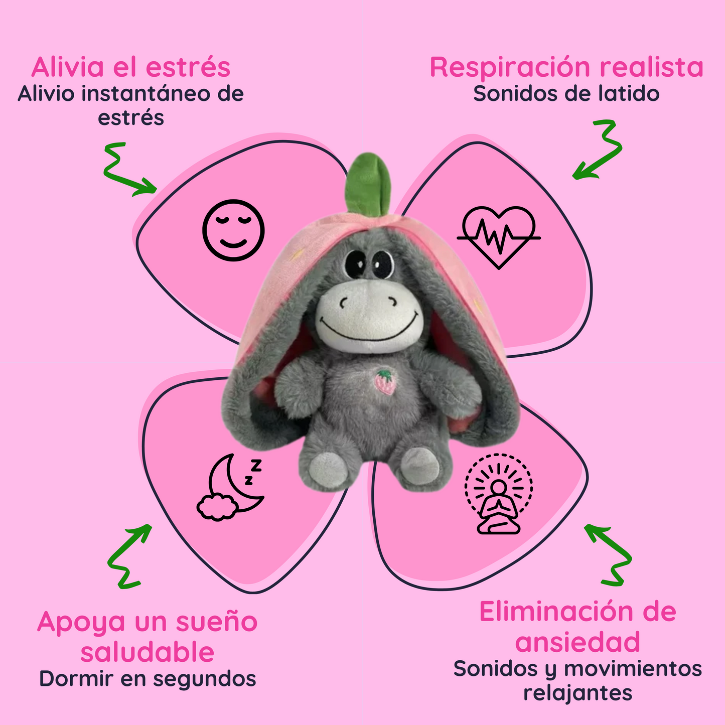 Peluche de Burro Anti Estrés